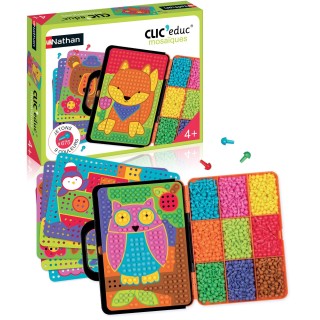 Nathan – Clic educ Mosaïques – Jeu éducatif – – Reconnaissance des couleurs - Développe la motricité fine et la créativité – Dès