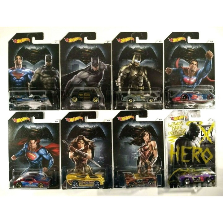 Mattel Hot Wheels djl47 – Batman Superman vs. la de Cast Assortiment