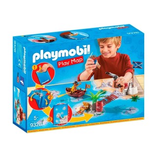 Playmobil - 9328 - Pirates avec Support de Jeu Coloré