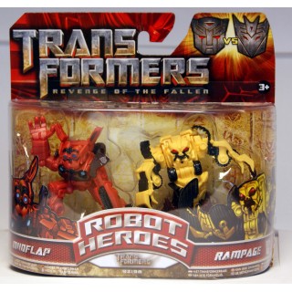 Transformers - Revenge of The Fallen - 92198 - Robot Heroes - Mudflap vs. Rampage