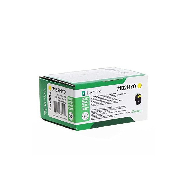 Toner Lexmark 71B2HY0 Jaune