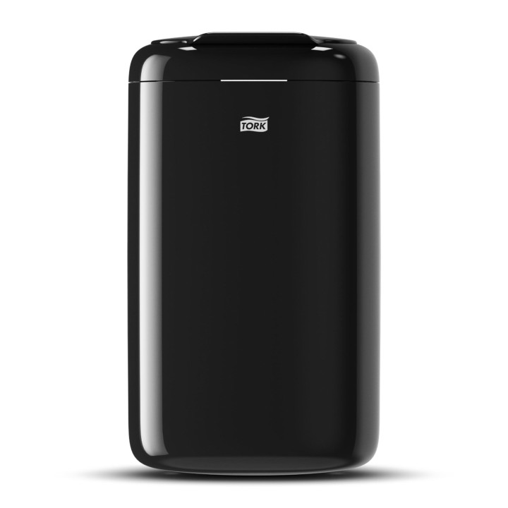 Tork Poubelle Mini en plastique 5L / poubelle de salle de bain B3 - Design Elevation - Noir, 564008