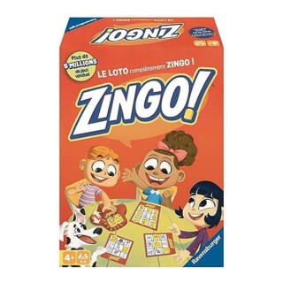 Ravensburger – Zingo - Jeu de rapidité - Loto Moderne - 2 Niveaux de difficulté - Enfant et Parents - 2 à 6 Joueurs à partir de 
