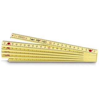 Stanley 0-35-320 Mesure Pliante 2 M X 15 Mm En Synthétique Fabriqué En France - Surface Anti-Reflets