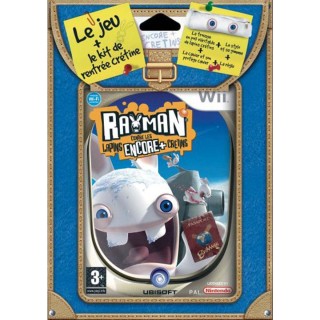 Pack Rayman Contre Les Lapins Encore + Cretins + 1 Trousse + 1 Stylo + 1 Gomme + 1 Règle + 1 Cahier + 1 Protège Cahier