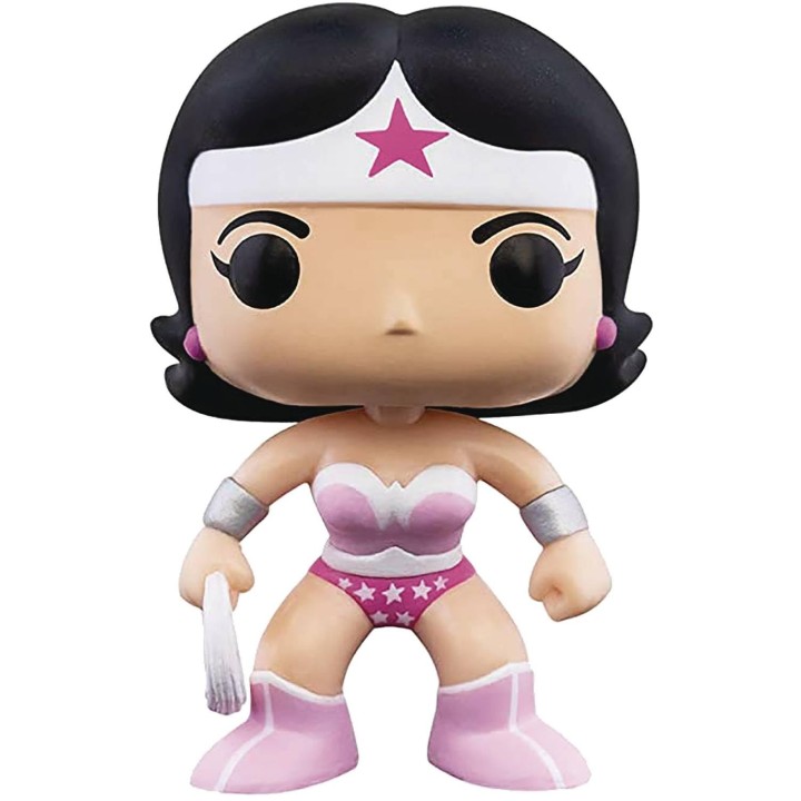 Funko- Pop Heroes: Breast Cancer Awareness-Wonder Woman DC Comics Figurine de Collection, 49989, Multicoleur Taille Unique