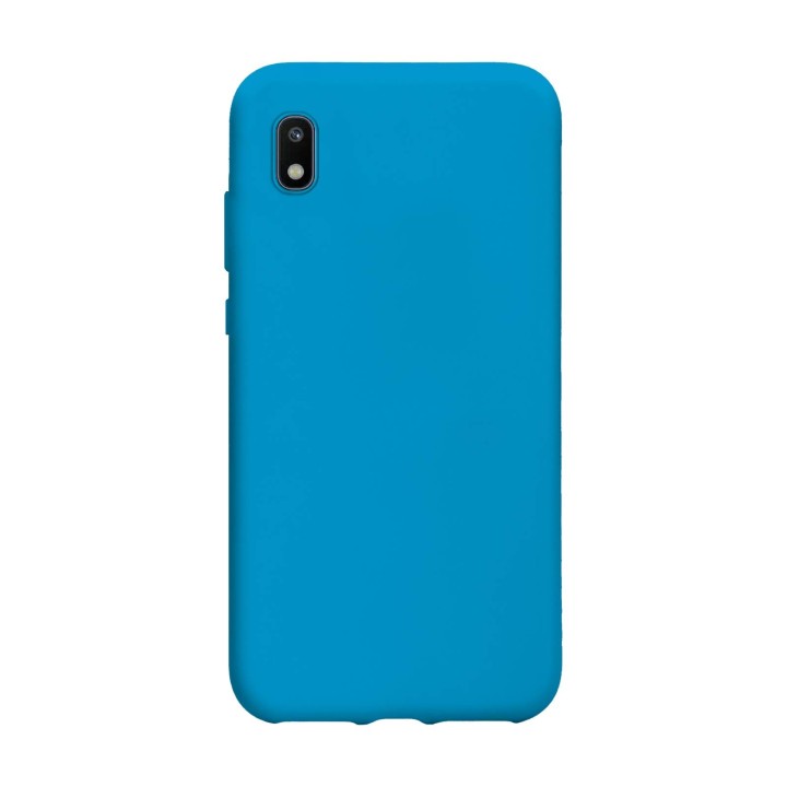 SBS Coque Fluo en matière Souple, légère et Douce au Toucher pour Samsung Galaxy A10/M10 Bleu
