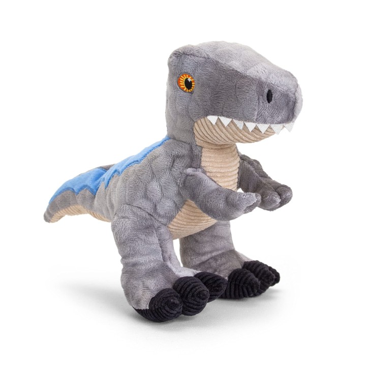 Keel Toys KEELECO - Peluche 100% recyclée - Jouet écologique pour Enfant - Dinosaure Vélociraptor 26cm - SE1481