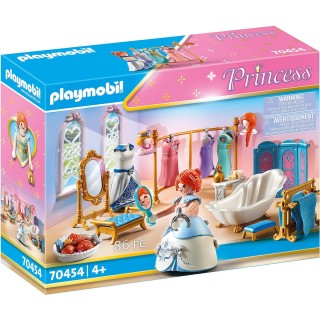 Playmobil 70454 Salle de Bain Royale avec Dressing - Princess - avec Un Personnage, Une Baignoire et des Accessoires - Pièce pou