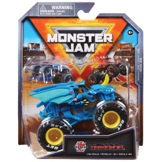 Monster Jam, Monster Truck Glaze Machine Officiel, véhicule en métal moulé, échelle 1:64, Jouets pour garçons à partir de 3 Ans