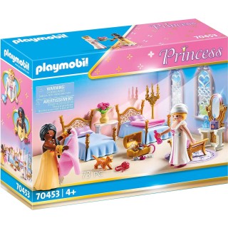 Playmobil 70453 Chambre de Princesse avec Coiffeuse - Princess - avec Deux Personnages, Deux Chats et des Accessoires - Aventure