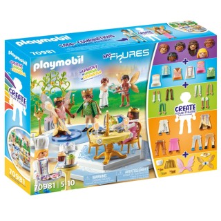 Playmobil 70981 My Figures: Bal enchanté - avec Six Personnages et des Accessoires - Crée Ton Personnage Unique & Combine tes Pe