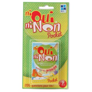 Megableu - 678053 - Jeu de voyage - Pocket Ni Oui Ni Non thématique Découverte du monde