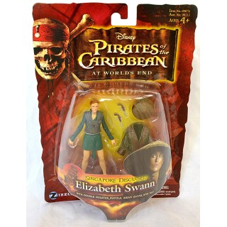 Pirates Of The Carribean 3: Singapore Disguised Elizabeth Swann with Double Holster, Pistols, & Asian Cloak