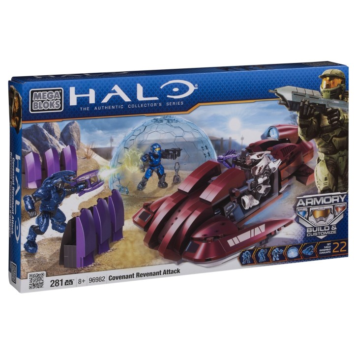 Megabloks - 96982U - Jeu de Construction - Halo - Covenant Revenant Attack