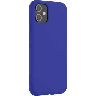 Coque iPhone 12/12 Pro Silicone SoftTouch Bleue Bigben