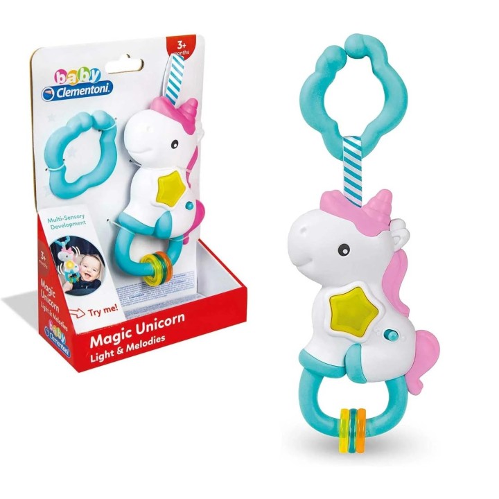 Clementoni Hochet électronique-Licorne, 17333, Multicolore