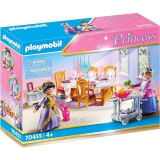 Playmobil 70455 Salle à Manger Royale - Princess - avec Deux Personnages, des Meubles, des Couverts, Un Buffet et des Accessoire