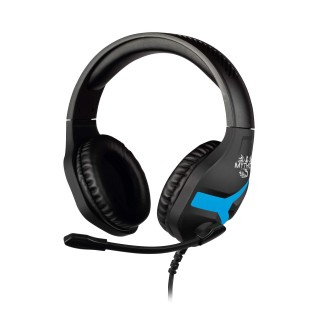 Konix Mythics Casque gaming filaire Nemesis pour PS4 et PS5 - Microphone 45° - Câble 1,5 m - Prise Jack 3,5 mm - Noir et bleu