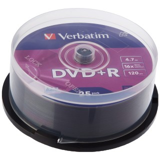 Verbatim (43500) : DVD+R 16x 25-pack : Optical Media