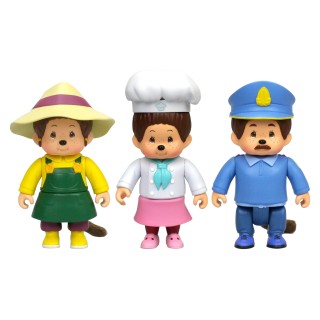 Monchhichi - Figurine Articulée Pat ou Képi ou Pollinia -envoie aléatoire - 7,5 cm