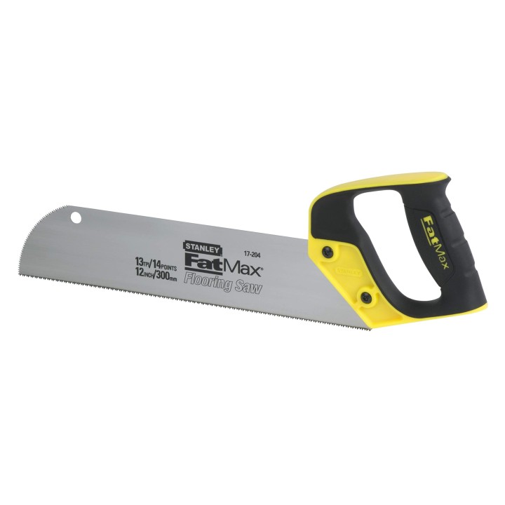 Stanley 2-17-204 Gamme FatMax Scie Panneaux - Fabriquée En France - Denture Universelle 13 Dents - Traitement HardPoint - Poigné