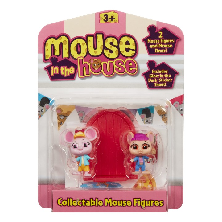 Character Options Mouse Millie & Friends House 07391 Lot de 2 Figurines à Collectionner, Jeu imaginatif, Cadeau pour Enfants de 