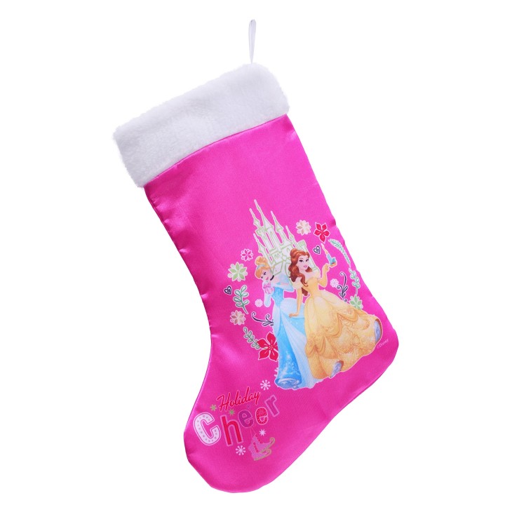 Ciao - Chaussette de Noël Disney Princesses, rose, S, 90910