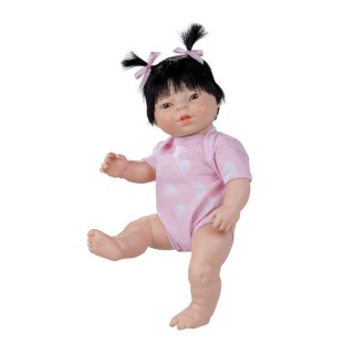 Berjuan – Poupée Newborn 38 cm Fille Ailes Blanches avec Vêtement, Multicolore (17061)