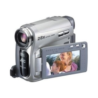 JVC GR-D721 Caméscope Viseur N&B/Zoom 28x/CCD 1/6" de 800 000 pixels/3D noise reduc/Sortie DV Databatterie silver