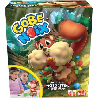Gobe Noix - Jeux de Rapidité de Société Amusant pour Enfants - A partir de 4 Ans - Aide l'Ecureuil à Collecter des Noisettes - J