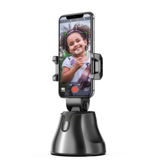 Tx Think Xtra TX - Support Smartphone Rotatif motorisé 360° - Reconnaissance faciale - Support Smartphone Noir (Noir)