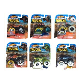 Hot Wheels Monster Trucks voiture aux roues géantes, véhicule échelle 1:64, modèle aléatoire, jouet pour enfant, FYJ44