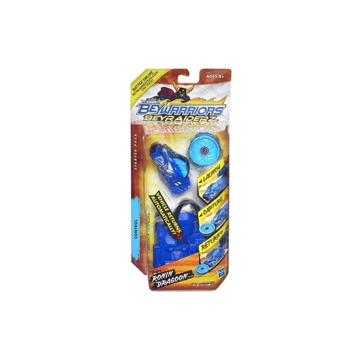 Set Beyblade beyraiderz - Set demarrage Ronin Dragoon Bleue beywarriors - toupie - nouveauté - Collector