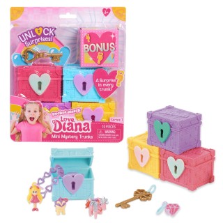 LOVE DIANA, Coffret de 4 coffres Surprises avec Bracelet et Charms. Modèles aléatoires, Jouet pour Enfants dès 3 Ans, LVE03, Mul