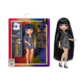 RAINBOW HIGH Poupée Mannequin - Kim Nguyen - Poupée Bleue - Tenue à la Mode et Plus de 10 Accessoires de Jeu Colorés - pour Les 