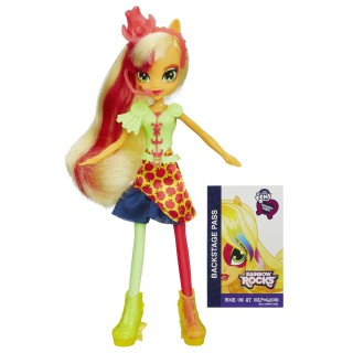 My Little Pony Equestria Girls Poupée Applejack – Rainbow Rocks