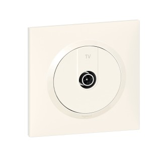 Legrand - Prise TV étoile blindée dooxie livrée avec plaque carrée blanche et griffes - emballage blister