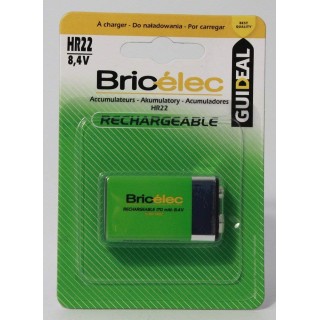 Ultra Piles Rechargeables type 8,4V 170 mAh, Lot de 1 pile