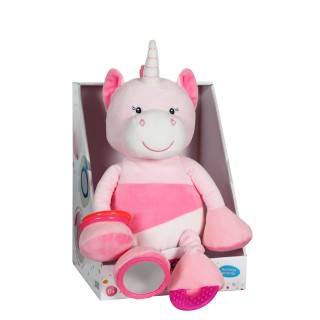 Gipsy Licorne Peluche, 70862, Blanc/Rose, 25 cm