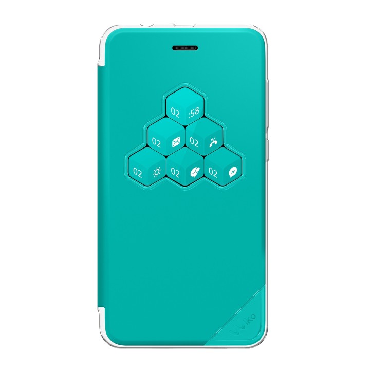 WIKO Wicube Coque smart folio pour Wiko Lenny 4 Bleen