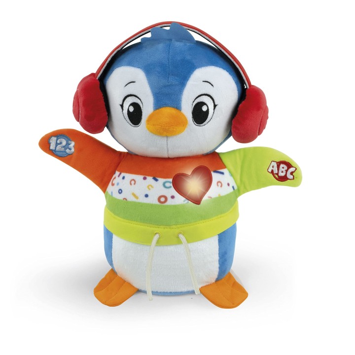Clementoni- Billy, Danse avec Moi – Peluche Interactive parlante, chansons et comptines Enfant 9 Mois, Jeu Musical Version en It