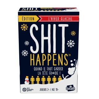 SHIT HAPPENS : L'HIVER GLACIAL - Jeu de Société pour Adulte - Jeu d'Ambiance à Partir de 18 Ans - Jeu de Cartes pour Jouer entre