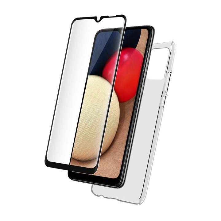 BBC G A02s Transparent case+Tempered gla