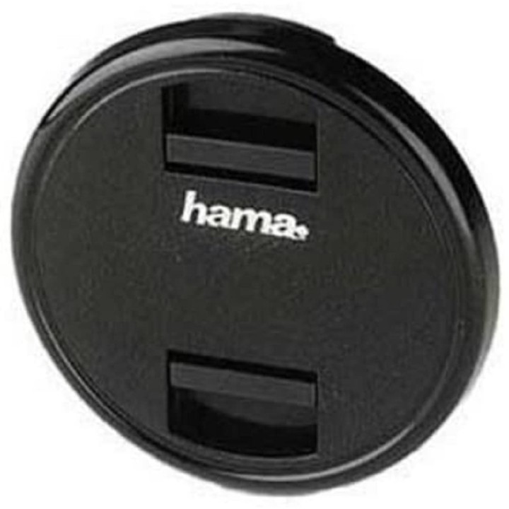 Hama Bouchon d'objectif "Super-Snap" (pour monture à pression, mécanisme de serrage en surface, capuchon pour objectif de 62mm, 