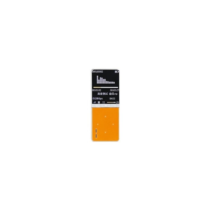 MPman mp217sp 8 Go MP3 MP4 Player orange 1,8 "Film de radio FM Touch Keys Haut-parleur intégré