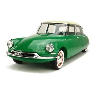 Norev- Modèle moulé sous Pression « 1956 Citroën DS 19 », NV121560, Vert, 1:12 Scale