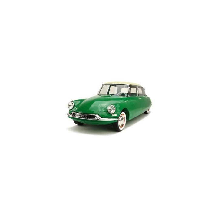 Norev- Modèle moulé sous Pression « 1956 Citroën DS 19 », NV121560, Vert, 1:12 Scale