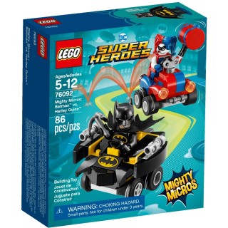 Lego Sa (FR) 76092 DC Comics Super Heroes - Jeu de construction - Mighty Micros : Batman contre Harley Quinn