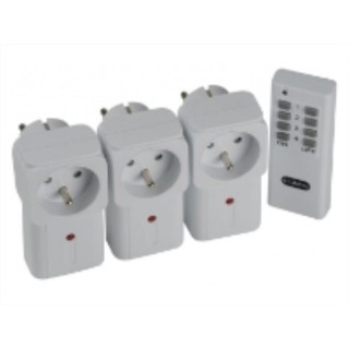 SCS Sentinel 3063 F Lot de 3 Prises télécommandées 3600 W